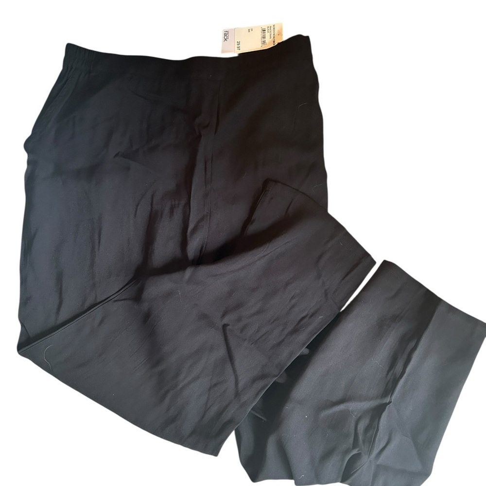 Nordstrom Rack Black Pull on Pants elastic waist. Size 18 W